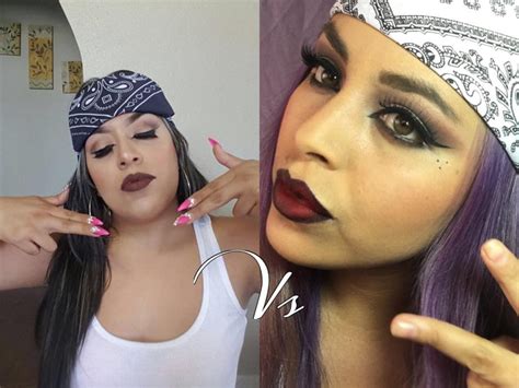 As seen in every '80s workout video ever, the side ponytail is one of the most defining hairstyles of the decade. chola maquillaje /chola makeup ft janeth puga - YouTube