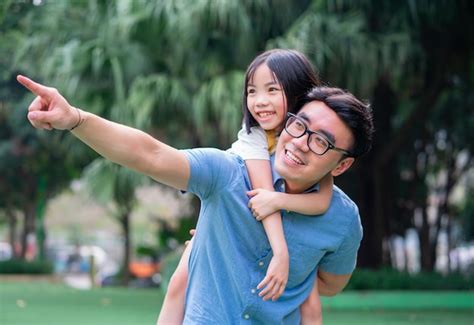 Premium Photo Image Of Asian Father And Daughter Playing Together At Park