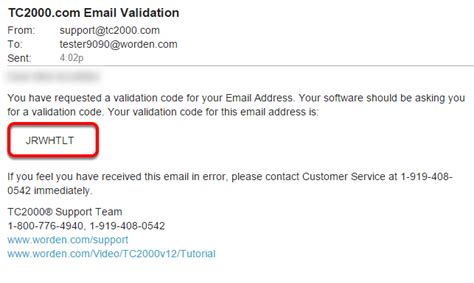 How To Validate An Email Address Software Help Tc2000 Help Site