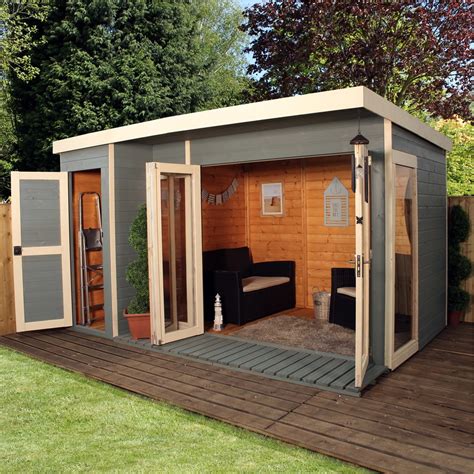 12 X 8 Contempory Gardenroom Large Combi 12mm Tongue And Groove Floor