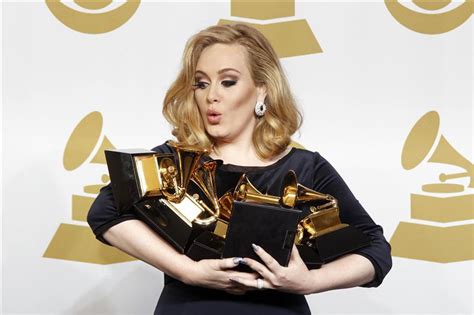 The singer's hailed the women. Adele triumphs at Grammys with six wins