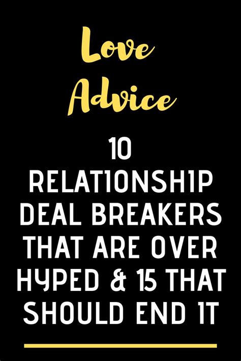 10 Relationship Deal Breakers That Are Over Hyped And 15 That Should End It The Thought Catalo