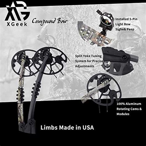 Xgeek Compound Bow And Arrow Kit Hunting And Target Bow With All