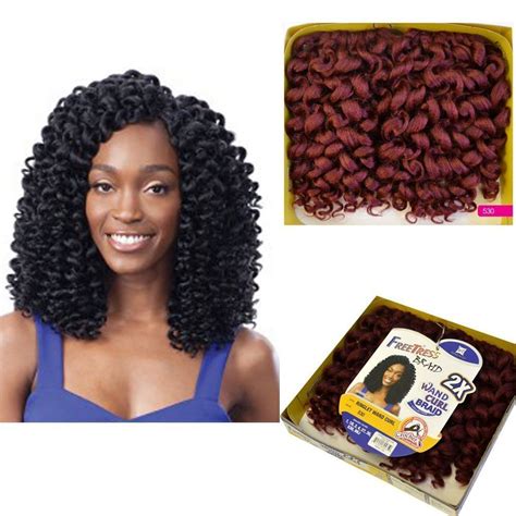 Amazon FreeTress 2X Ringlet Wand Curl Synthetic Hair Crochet