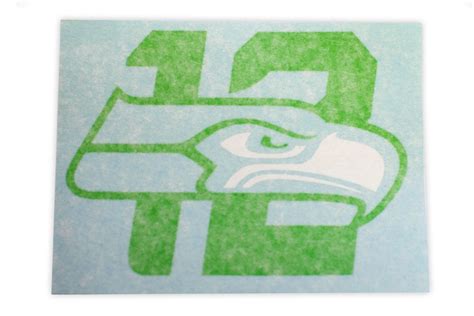 Seahawks 12th Man Vinyl Die Cut Decal Sticker 2 Colors Etsy