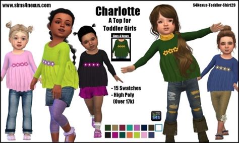 Charlotte Top By Samanthagump At Sims 4 Nexus Sims 4 Updates