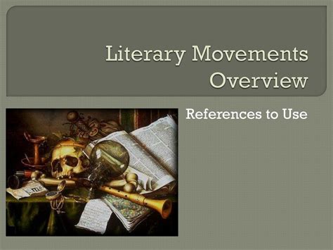 Ppt Literary Movements Overview Powerpoint Presentation Free