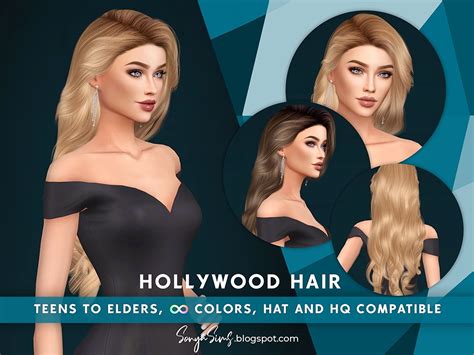 Hollywood Hair Sonya Sims Sims 4 Hairs