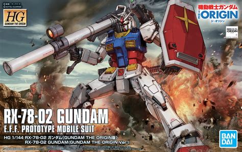 Hg 1144 Rx 78 02 Gundam Gundam The Origin Ver Release Info Box