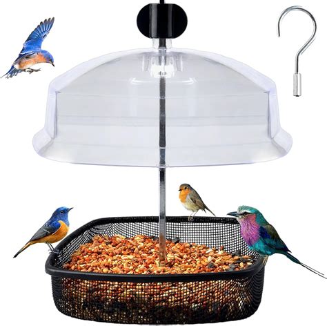 Bird Feeders Hanging Hanging Bird Feeding Station Adjustable Clear