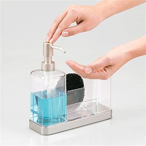 MDesign Modern Plastic Kitchen Sink Countertop Liquid Dish Soap