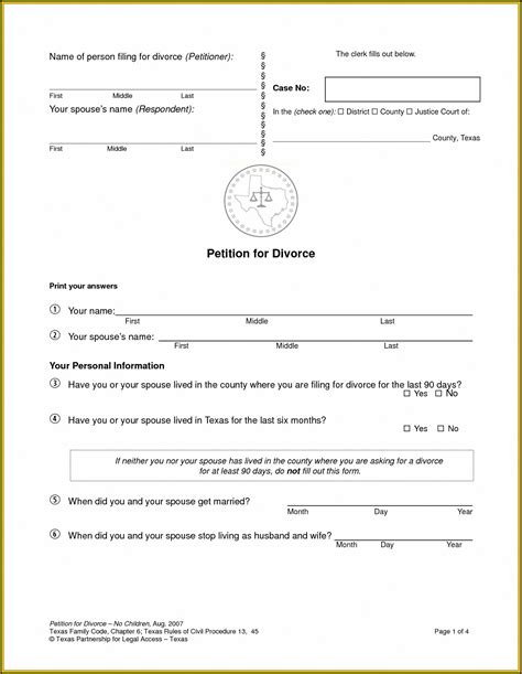 Printable Indiana Divorce Papers Printable World Holiday