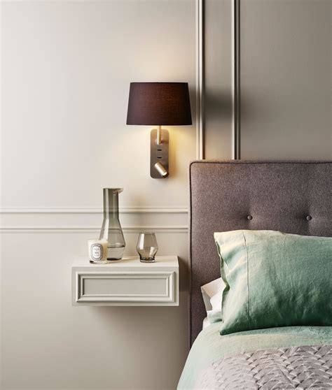 Slim Bedside Reading Light With Adjustable Led Spot Light Bedside