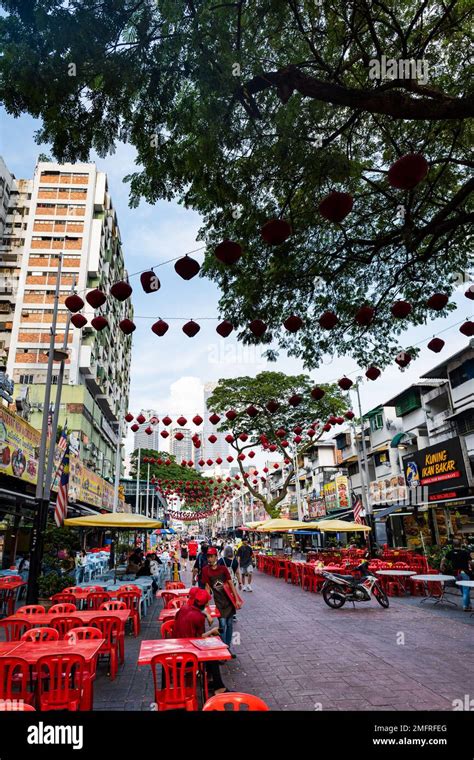 Kuala Lumpur Malaysia December 2022 Jalan Alor Street With
