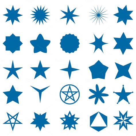 Stars Vector Shapes ~ Illustrations On Creative Market