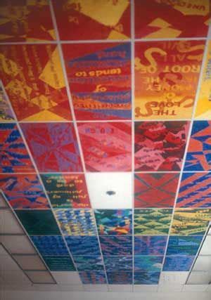 Can you paint the old 1960's 12 ceiling tiles? Color Theory: Painting on the ceilings. CPAG Guide ...