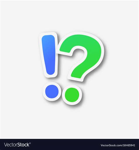 Question Mark Exclamation Marks Royalty Free Vector Image