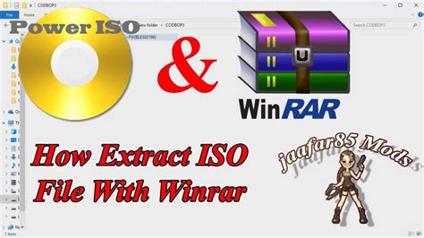 How Extract Iso File With Using Winrar App For Windows Youtube