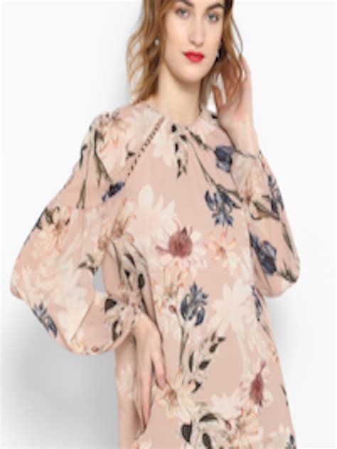 Buy Forever New Women Nude Coloured Printed A Line Top Tops For Women