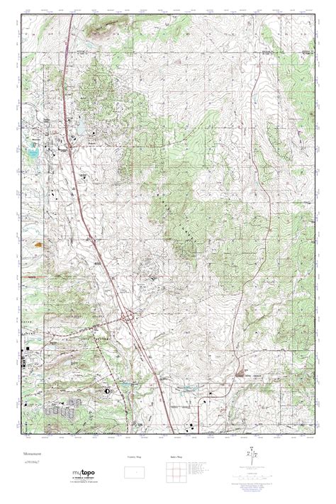 Mytopo Monument Colorado Usgs Quad Topo Map