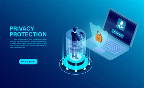Privacy Protection Banner Concept 695793 Vector Art At Vecteezy