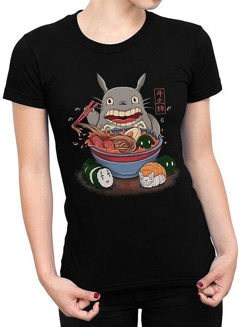 Totoro Ramen Funny T Shirt Studio Ghibli Miyazaki Men S Amazon De Bekleidung