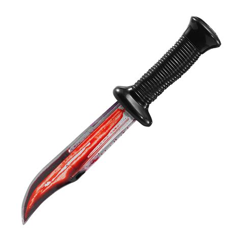 Halloween Bloody Knife Fancy Dress Blood Dagger Plastic Scream Horror