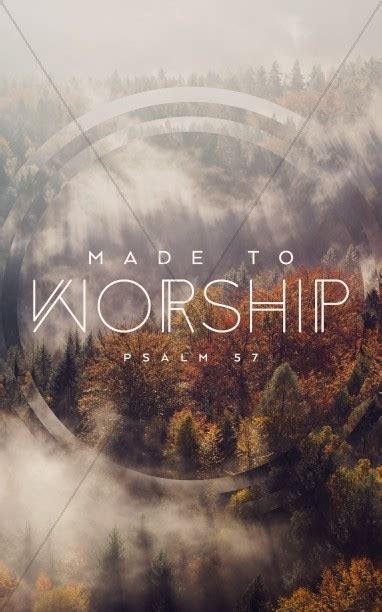 Made To Worship Church Bulletin Cover Template Clover Media
