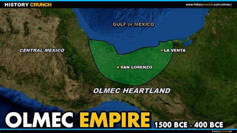Map Of The Olmec Empire History Crunch History Articles
