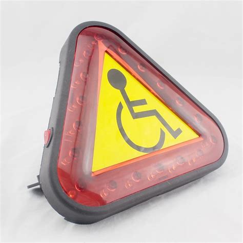 Power Wheelchair Caution Light Mobility Scooter Warning Light Caution