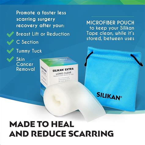 Silikan New Clear Extra Long Silicone Gel Scar Tape Reusable Water