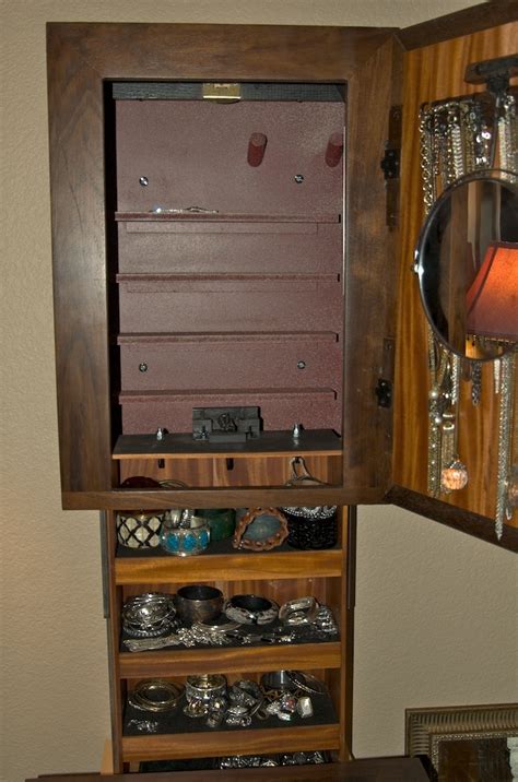 Wall Mount Jewelry Box With Secret Compartment Stashvault Secret