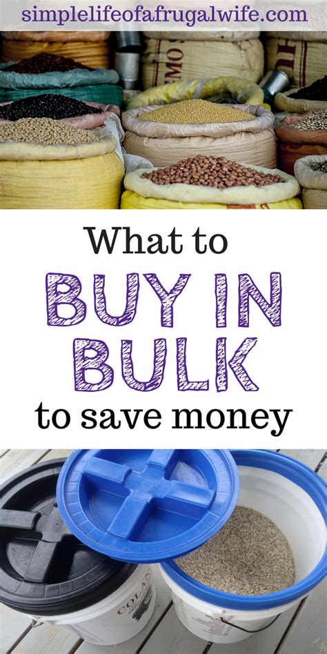 What To Buy In Bulk Simple Life Of A Frugal Wife Frugal Saving
