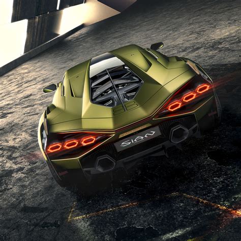 2048x2048 2019 Lamborghini Sian Rear View Ipad Air Hd 4k Wallpapers