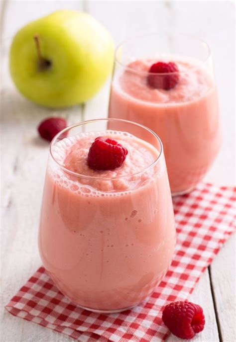Apple Raspberry Smoothie Recipe Eatwell101