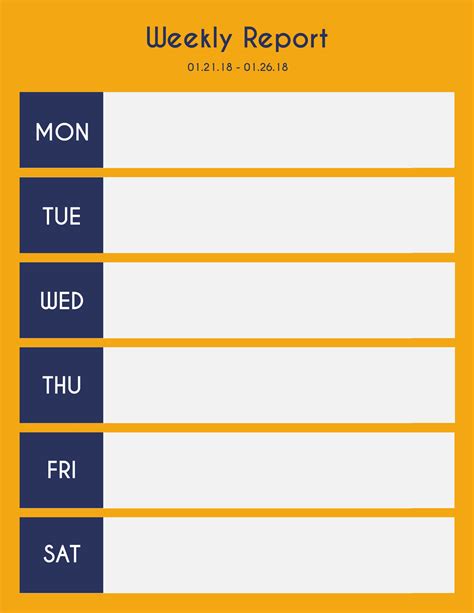 9 Amazing Weekly Status Report Templates Free Download