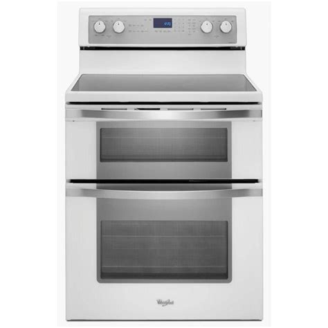 Whirlpool 67 Cu Ft Double Oven Electric Range With Self Cleaning