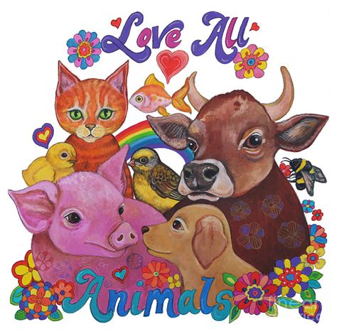 Love All Animals Painting By Lynda Bell Fine Art America