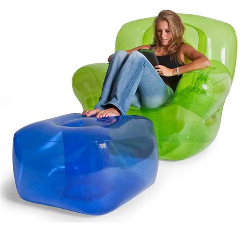 High Quality Pvc Inflatable Bubble Chair With Arms Plastic Blow Up