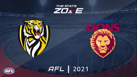 2021 Afl Richmond Vs Brisbane Lions Preview And Prediction The Stats Zone