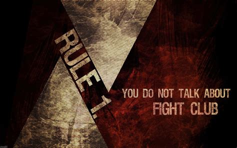 RULE 1@Fight Club | Fight club, Fight club rules, Fight club 1999
