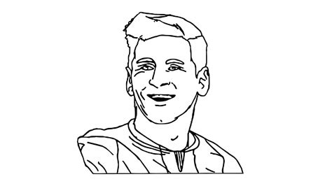 Messi Drawing Easy At Getdrawings Free Download
