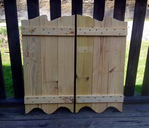 Rustic Western Style Saloon Doors Unstained Etsy