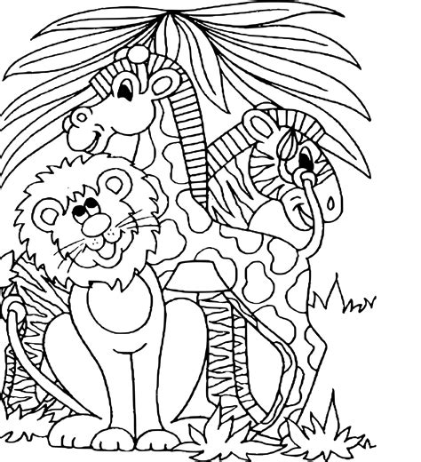 10 Coloriage Imprimer Zoo In 2020 Jungle Coloring Pages Zoo Coloring
