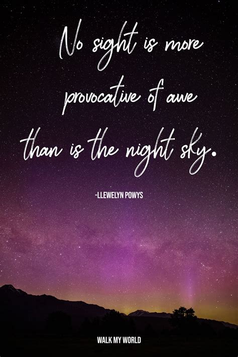 Inspirational Night Sky Quotes Walk My World
