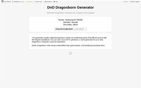 Dnd Dragonborn Generator