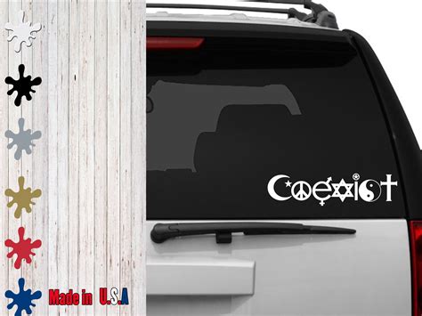 Coexist decal **Choose your size**Car Decal, Laptop Decal, Cup Decal, Mug Decal in 2020 (With 
