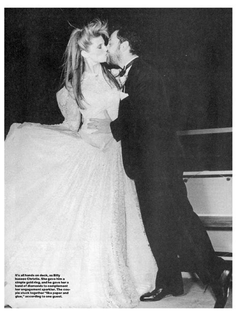 Illustration Of Billy Joel And Christie Brinkley Wedding Pictures And