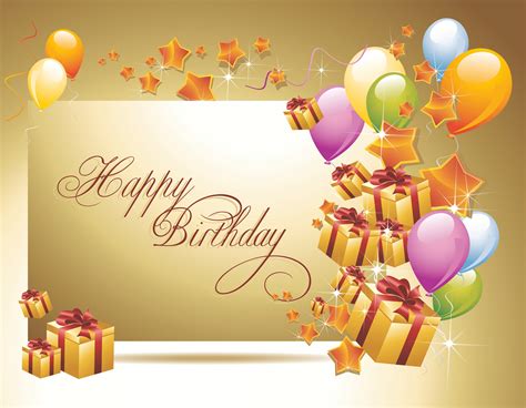 Free Download On The Birthday Golden Background Wallpapers And Images