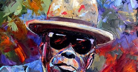 Contemporary Artists Of Texas Jazz Music Portrait Palette Knife
